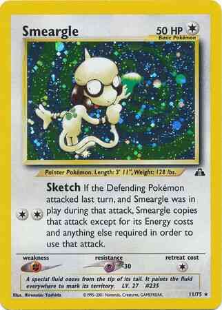 Smeargle - 11/75 - Rare - Unlimited [neo2U-11] [Holo]