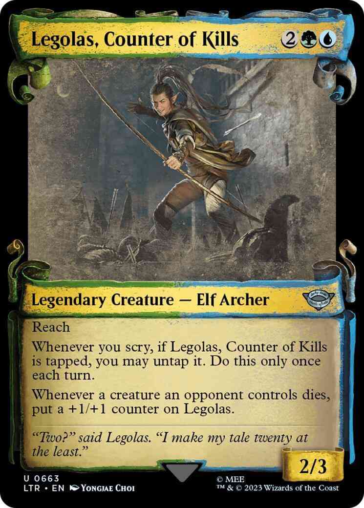 Legolas, Counter of Kills [663] [Scrolls Showcase] [The Lord of the Rings: Tales of Middle-earth] [Non-Foil]
