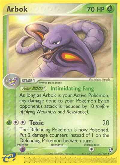 Arbok - 29/100 - Uncommon [ex2-29] [Reverse Holo]