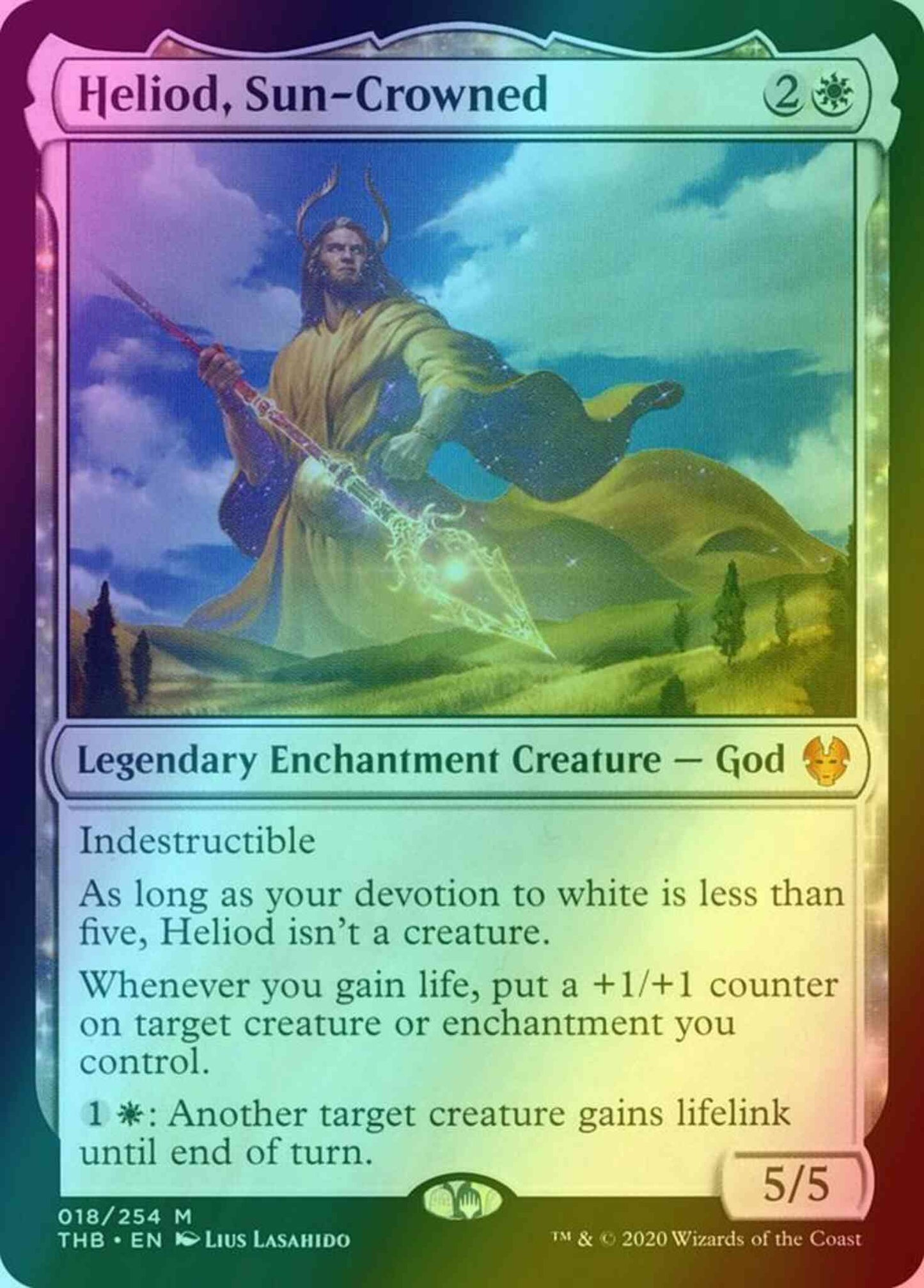 Heliod, Sun-Crowned [18] [Theros Beyond Death] [Foil]