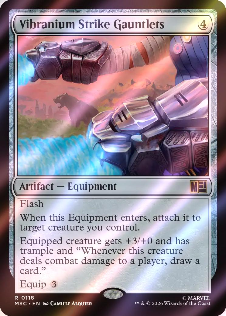 Vibranium Strike Gauntlets [118] [Marvel Super Heroes: Commander] [Surge Foil]