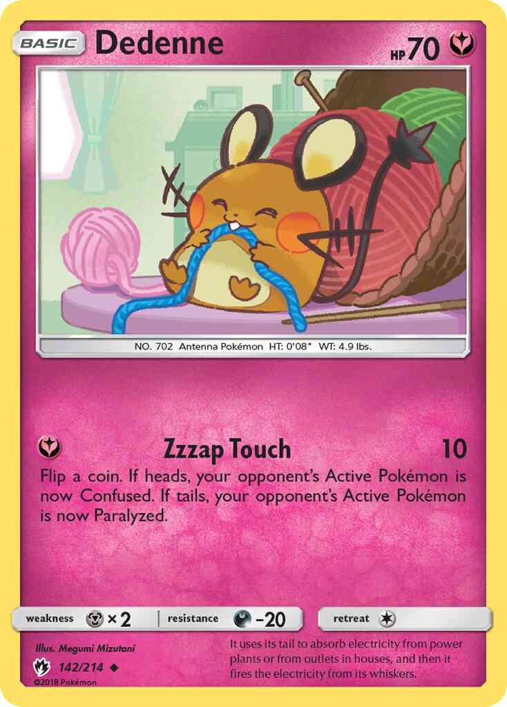 Dedenne - 142/214 - Uncommon [sm8-142] [Non-Holo]