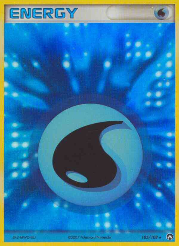 Water Energy - 105/108 - Rare Holo [ex16-105] [Holo]