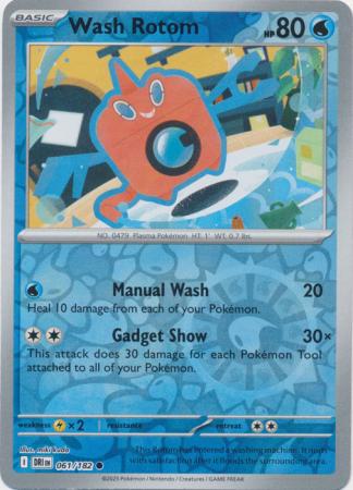Wash Rotom - 061/182 - Common [sv10-061] [Reverse Holo]