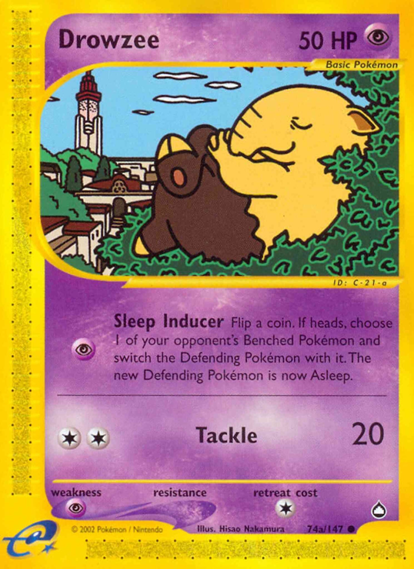 Drowzee - 74/147 - Common [ecard2-74] [Non-Holo]