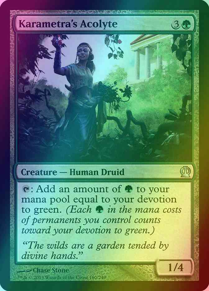 Karametra's Acolyte [160] [Theros] [Foil]