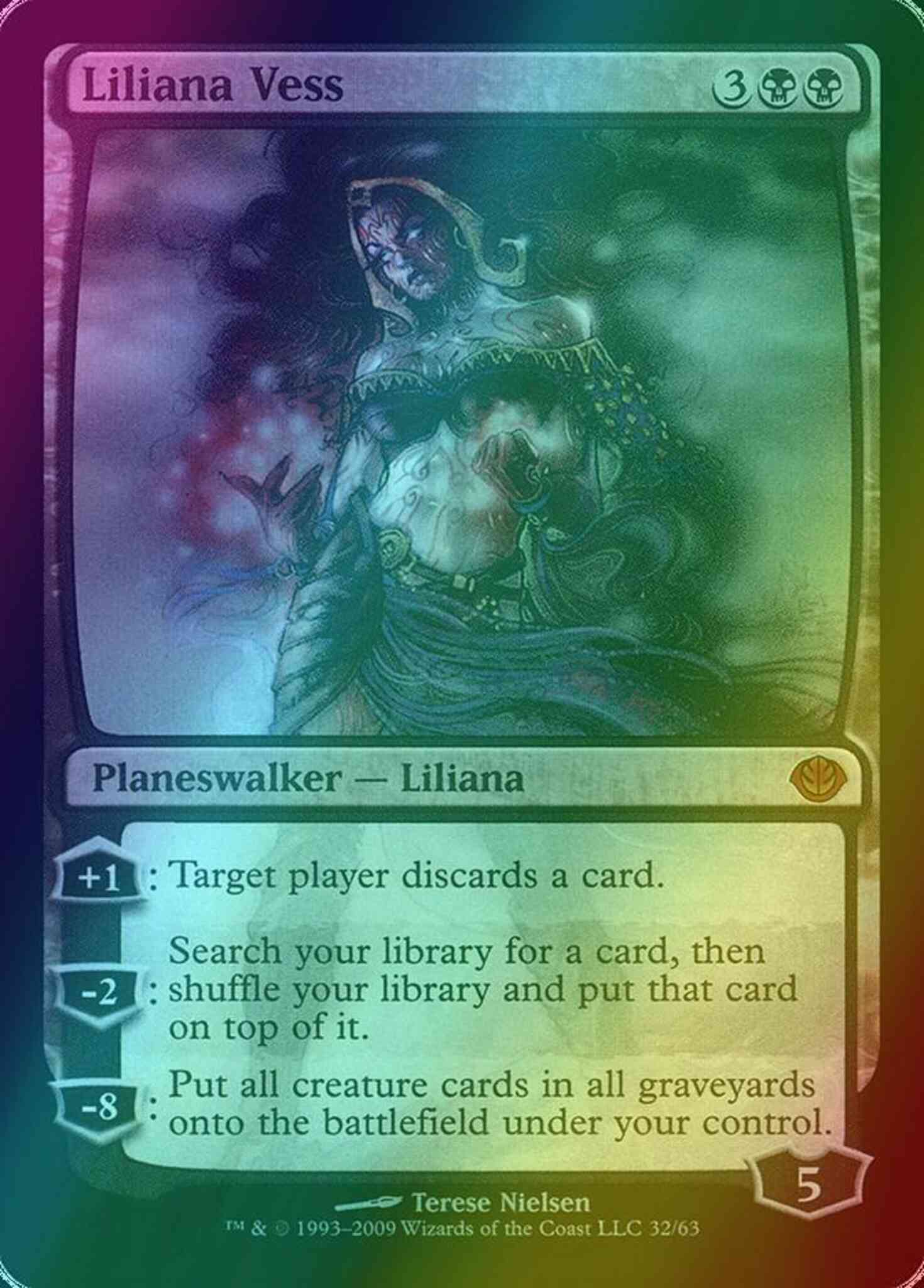 Liliana Vess [32] [Duel Decks: Garruk vs. Liliana] [Foil] – Face