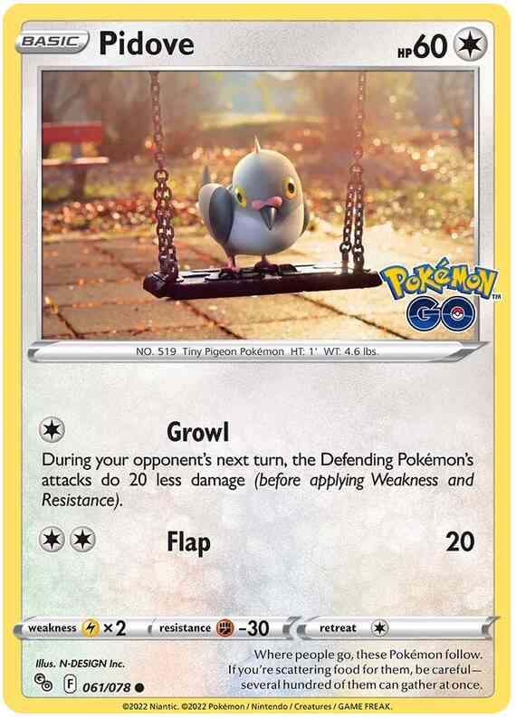 Pidove - 061/078 - Common [pgo-061] [Non-Holo]