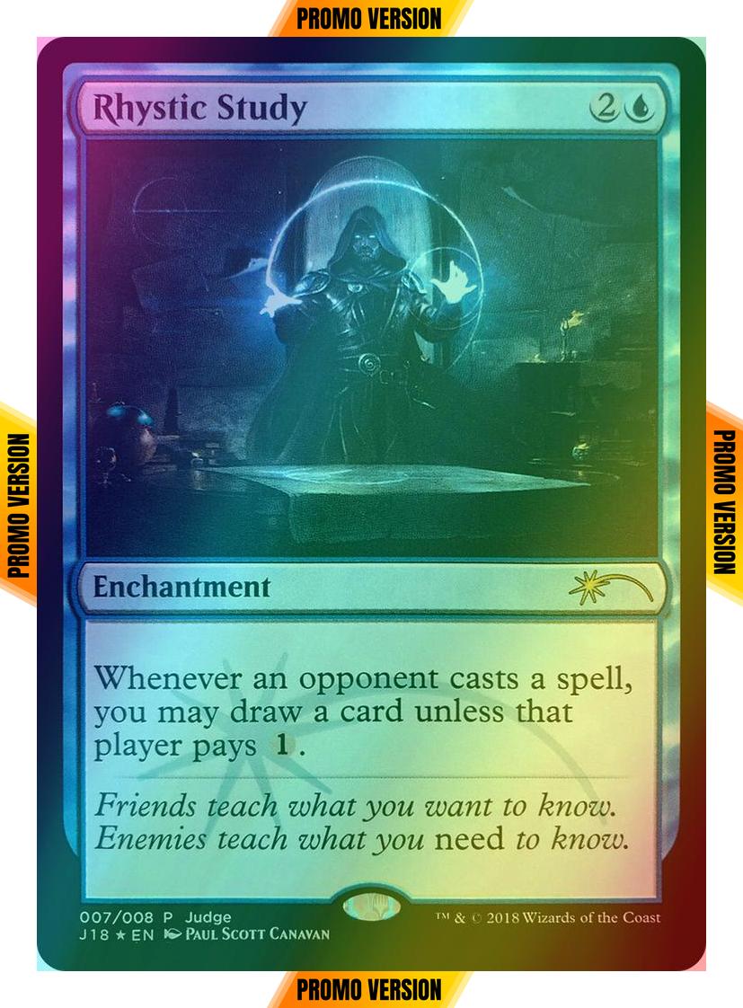 Rhystic Study [7] [Judge Gift Cards 2018] [Foil]