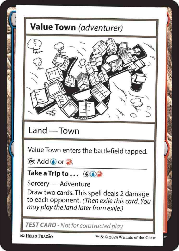 Value Town // Take a Trip to… [384] [Playtest Card] [Mystery Booster 2] [Non-Foil]