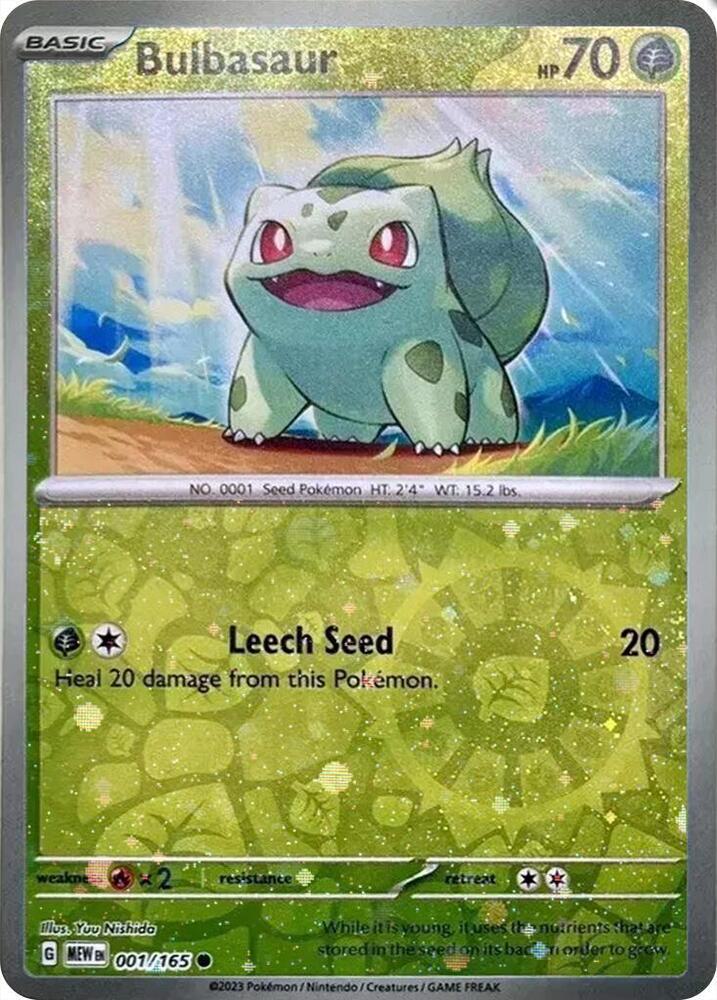 Bulbasaur - 001/165 - Promo [Costco Box] [sv035msp-001] [Reverse Holo]