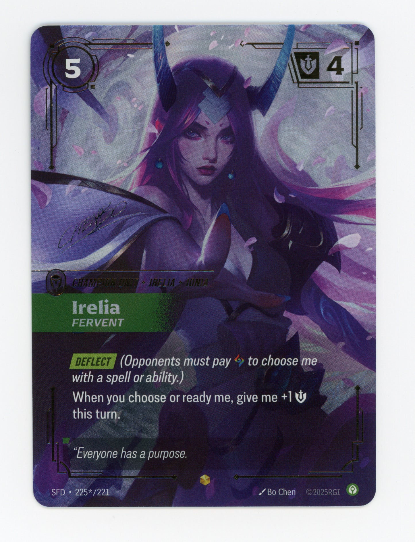 Irelia - Fervent — Signature|Foil — ID 19207