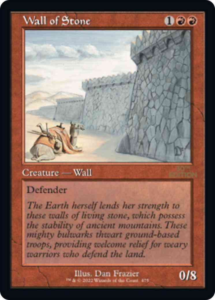Wall of Stone [475] [Retro Frame] [30th Anniversary Edition] [Non-Foil]