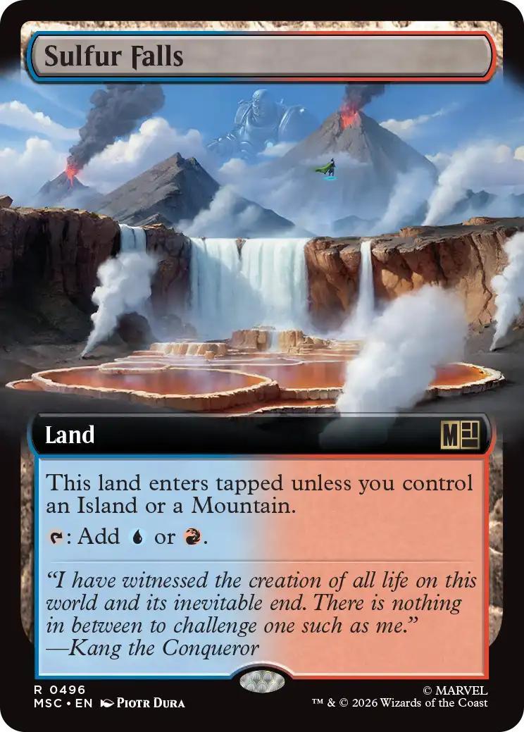 Sulfur Falls [496] [Extended Art] [Marvel Super Heroes: Commander] [Non-Foil]