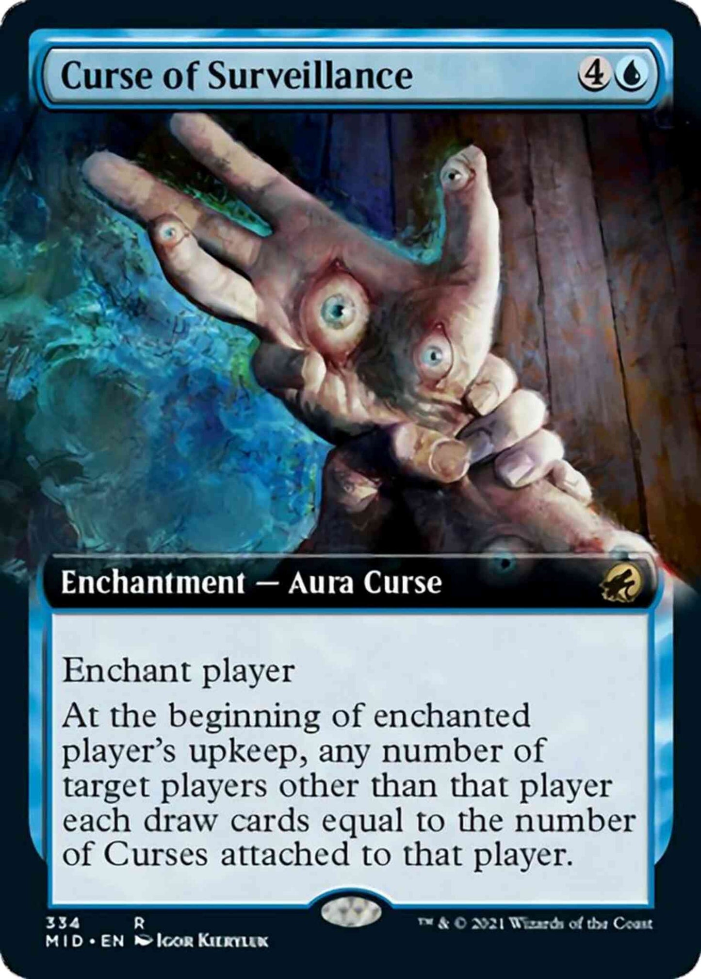 Curse of Surveillance [334] [Extended Art] [Innistrad: Midnight Hunt] [Non-Foil]