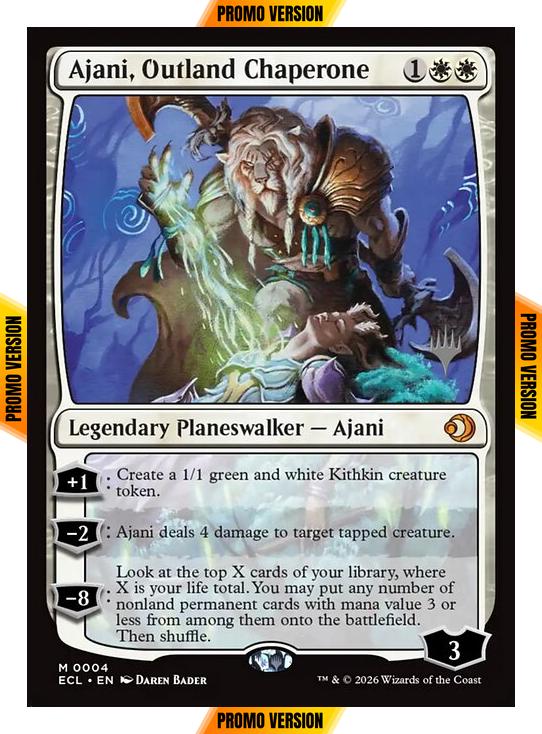 Ajani, Outland Chaperone [4p] [Promo Pack] [Lorwyn Eclipsed: Promos] [Non-Foil]
