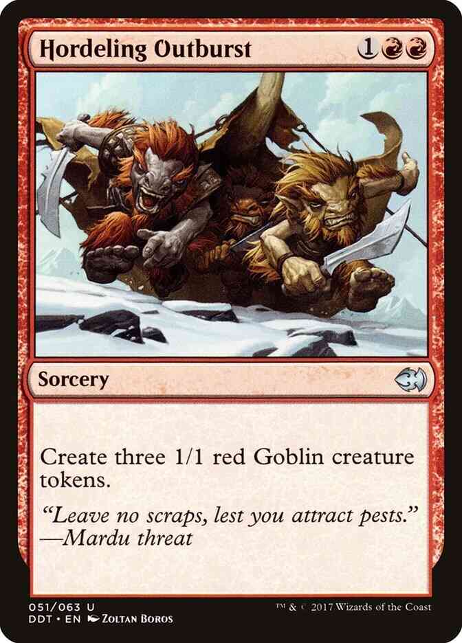 Hordeling Outburst [51] [Duel Decks Merfolk vs Goblins] [Non-Foil]