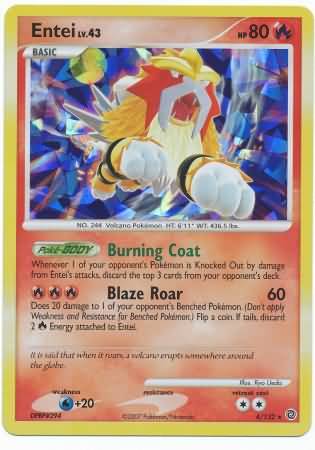 Entei - Shattered Holo  -  4/132 - Rare Holo [dp3-4] [Holo]