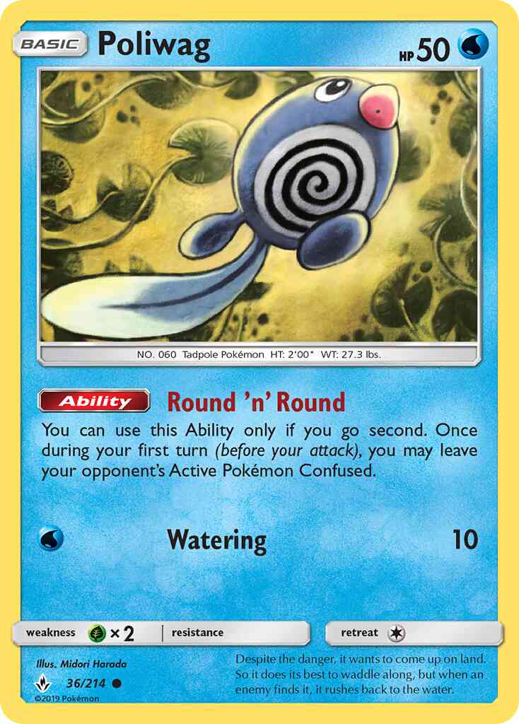 Poliwag - 36/214 - Common [sm10-36] [Non-Holo]