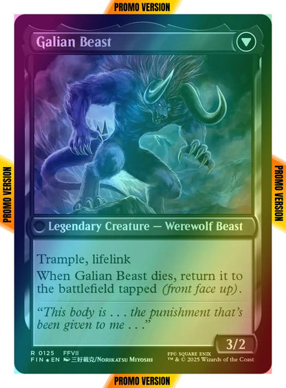 Vincent Valentine // Galian Beast [125s] [Prerelease] [FINAL FANTASY: Promos] [Foil]