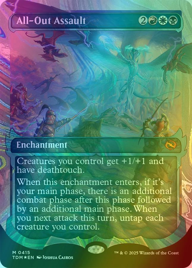 All-Out Assault [415] [Ghostfire Showcase] [Tarkir: Dragonstorm] [Halo Foil]