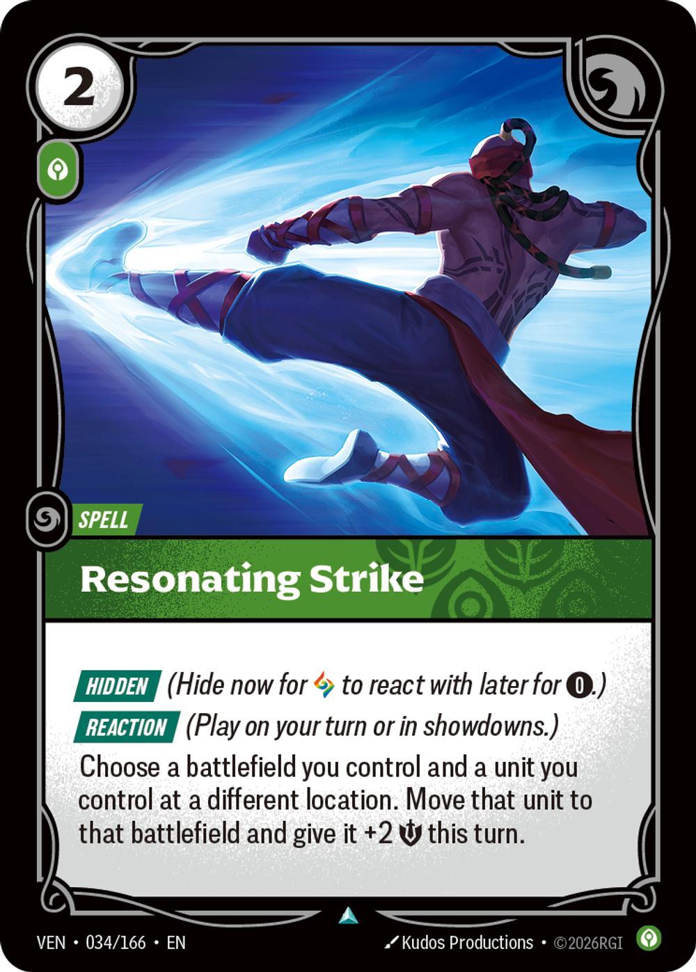Resonating Strike - 034/166 [Vendetta] [Non-Foil]