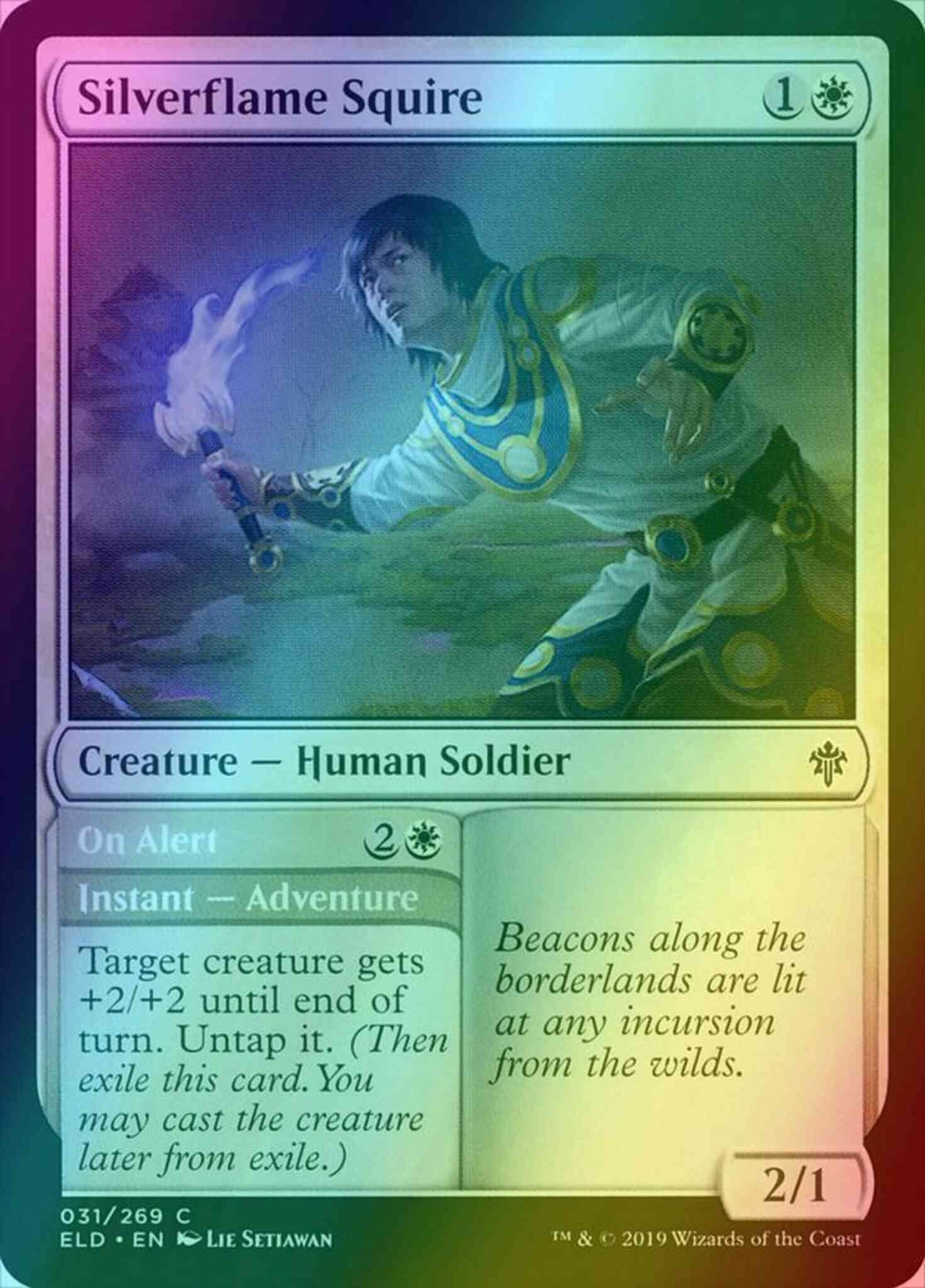 Silverflame Squire // On Alert [31] [Throne of Eldraine] [Foil]