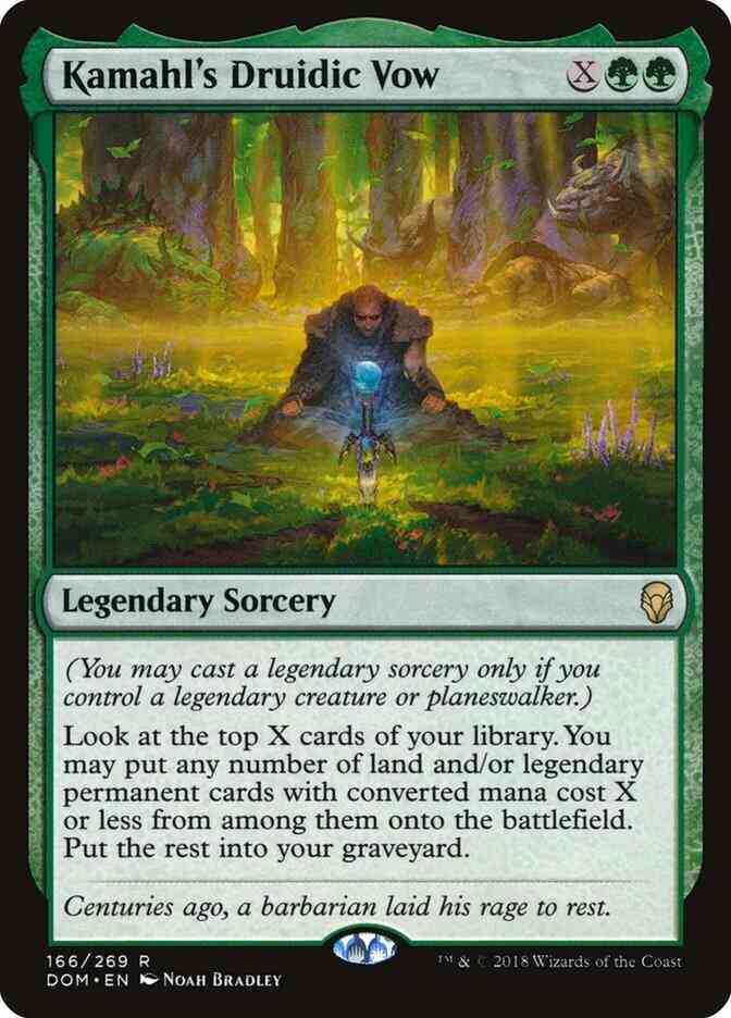 Kamahl's Druidic Vow [166] [Dominaria] [Non-Foil]