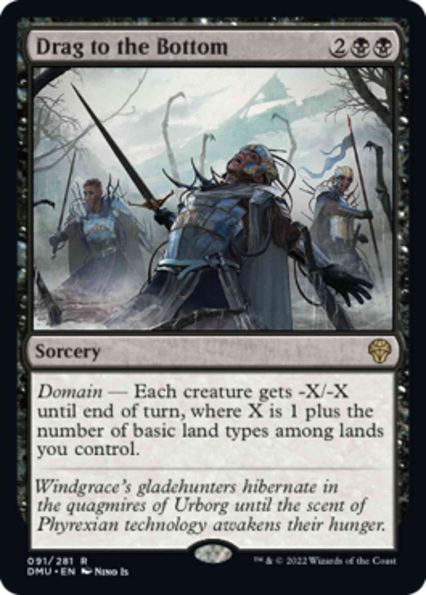 Drag to the Bottom [91] [Dominaria United] [Non-Foil]