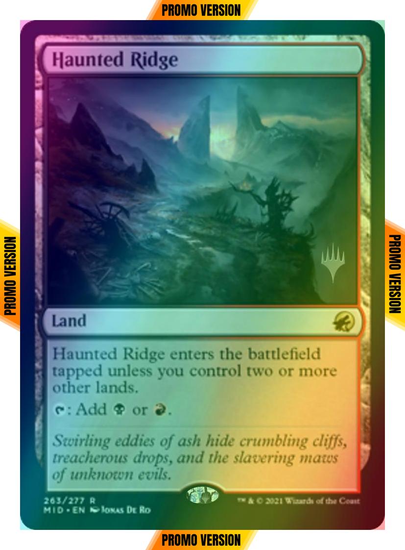 Haunted Ridge [Promo Pack] [263p] [Innistrad: Midnight Hunt Promos] [Foil]