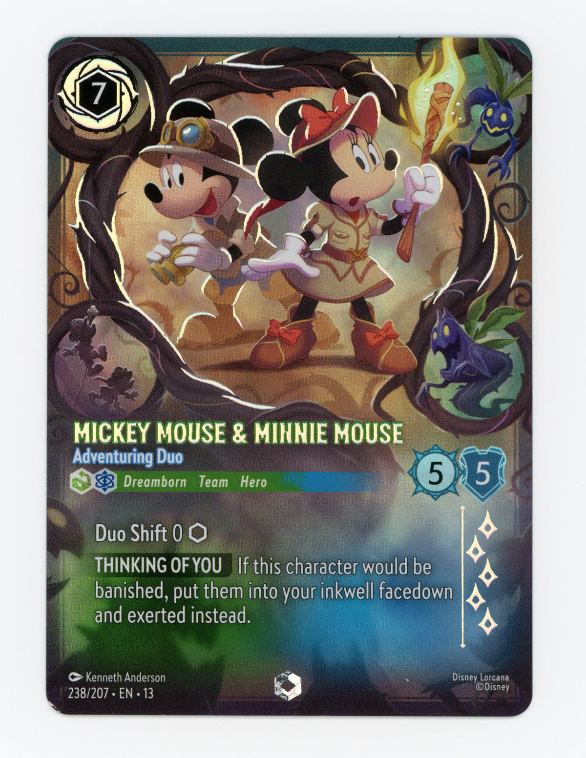 Mickey Mouse & Minnie Mouse - Adventuring Duo — Enchanted|Holofoil — ID 20236