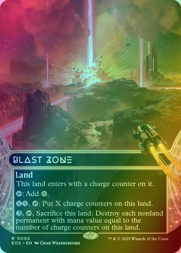 Blast Zone [2] [Borderless] [Edge of Eternities: Stellar Sights] [Foil]