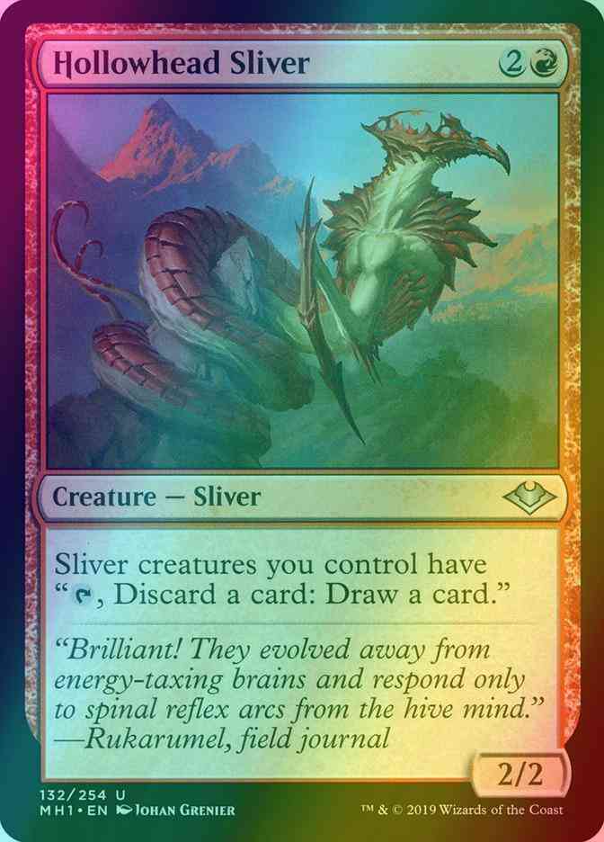 Hollowhead Sliver [132] [Modern Horizons] [Foil]