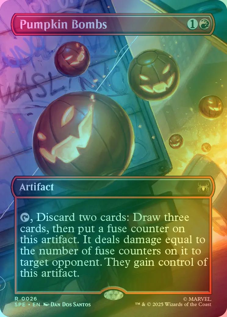 Pumpkin Bombs [26] [Borderless] [Scene] [Marvel's Spider-Man Eternal] [Foil]