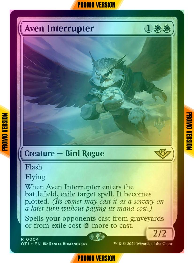 Aven Interrupter [4p] [Promo Pack] [Outlaws of Thunder Junction: Promos] [Foil]