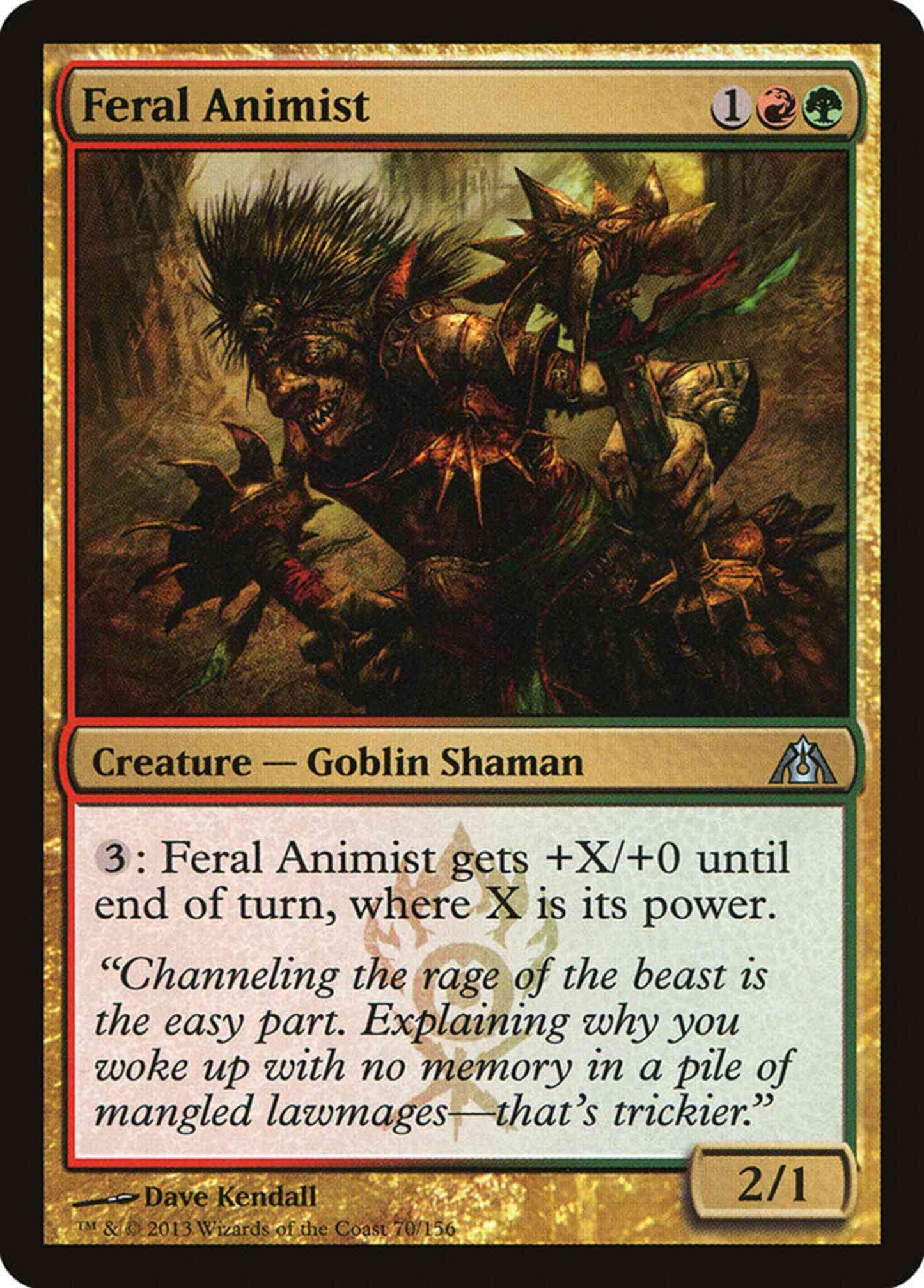 Feral Animist [70] [Dragon's Maze] [Non-Foil]