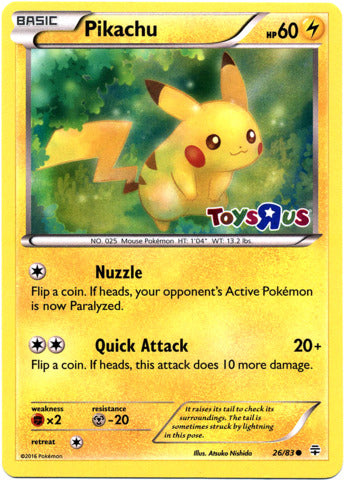 Pikachu - ToysRus - Promo 26/83 [Holo]
