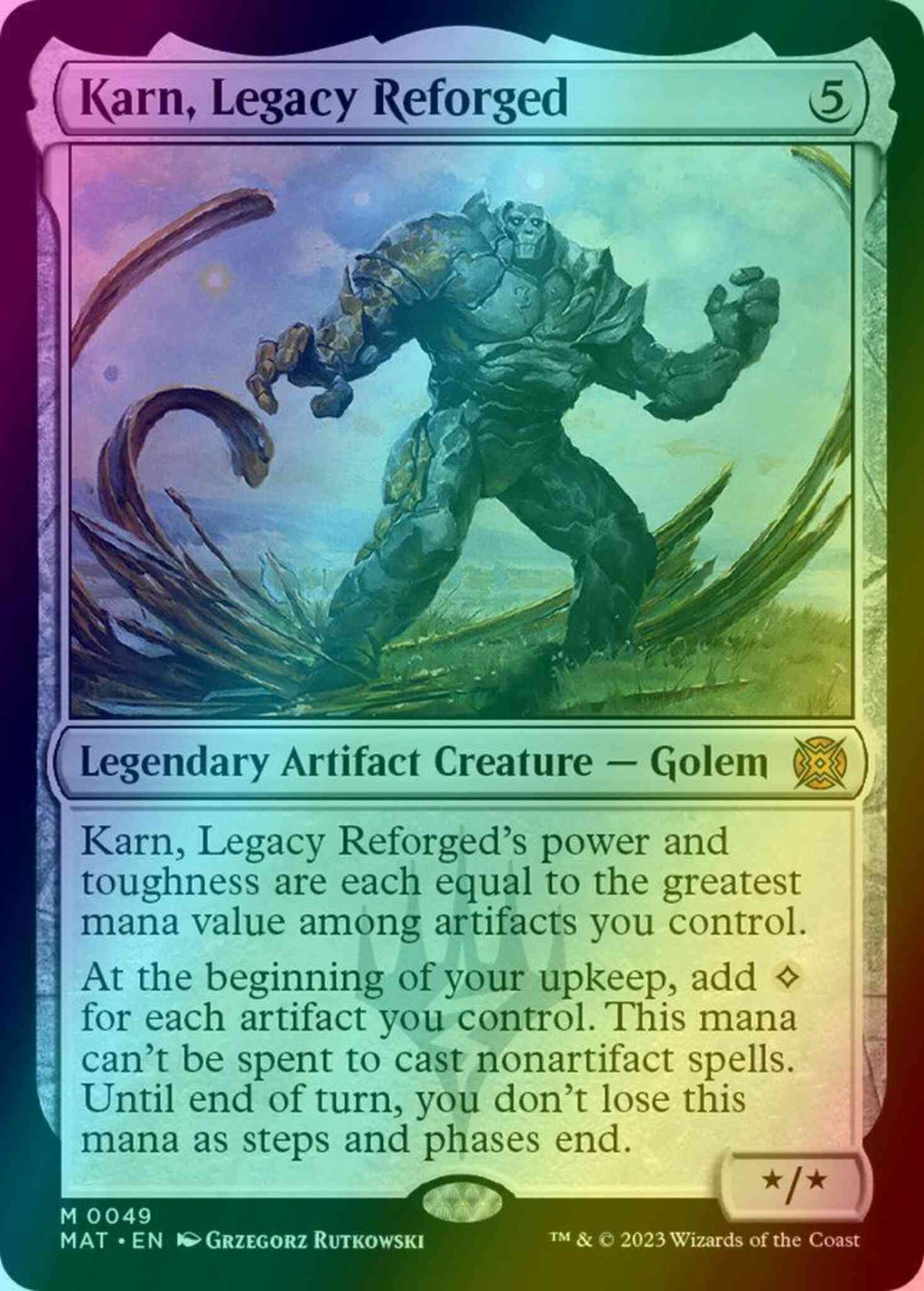 Karn, Legacy Reforged [49] [March of the Machine: The Aftermath] [Foil]