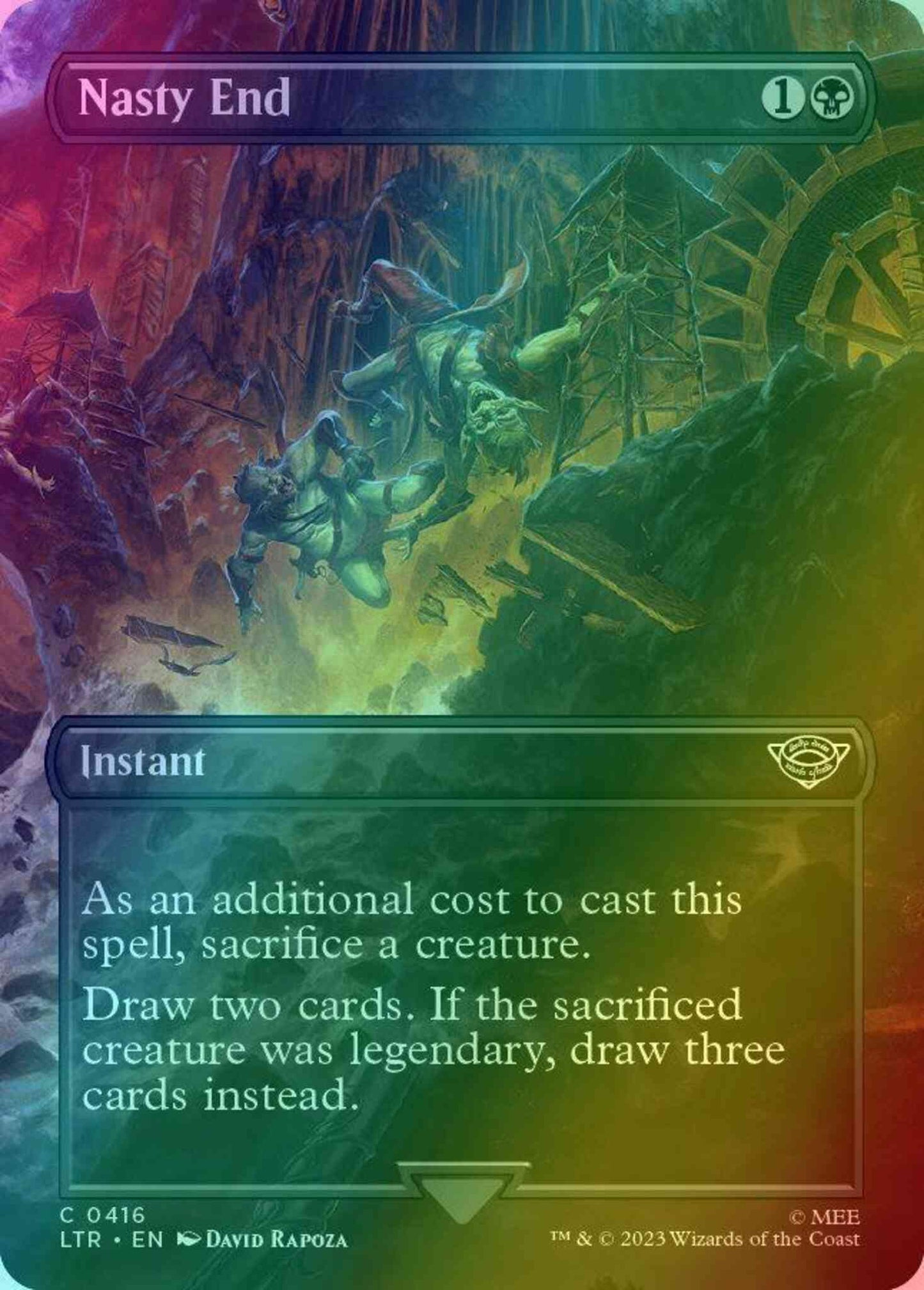Nasty End [416] [Borderless] [The Lord of the Rings: Tales of Middle-earth] [Foil]
