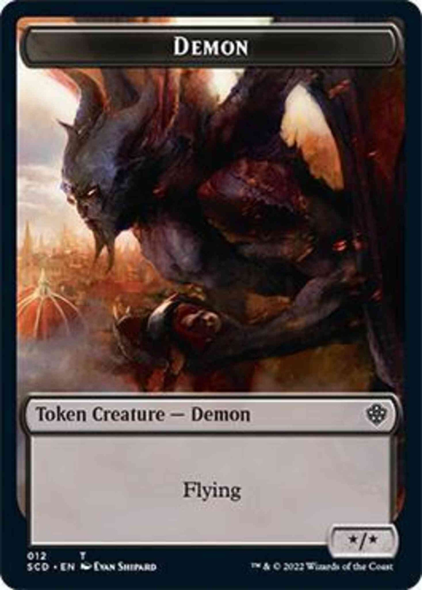 Demon Token (12) // Demon Token (12) [Starter Commander Decks: Tokens] [Non-Foil]