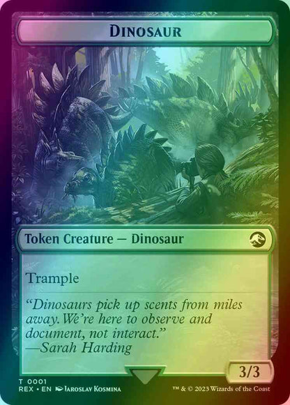 Dinosaur Token (01) // Fungus Dinosaur Token (12) [Universes Beyond: Jurassic World Collection: Tokens] [Foil]