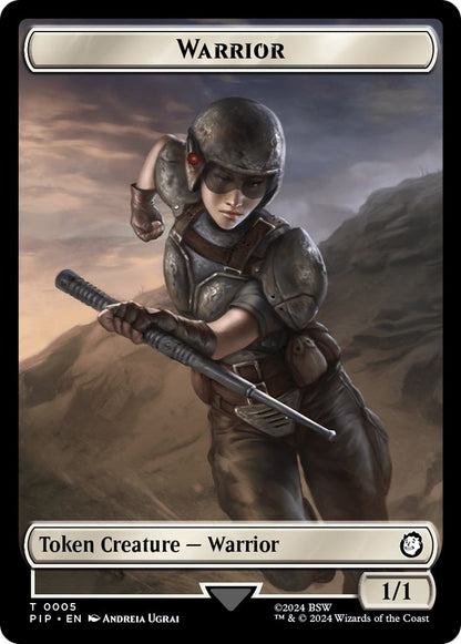 Food Token (12) // Warrior Token (05) [Fallout: Tokens] [Non-Foil]