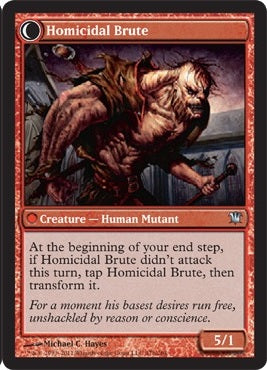 Civilized Scholar // Homicidal Brute [47] [Innistrad] [Non-Foil]