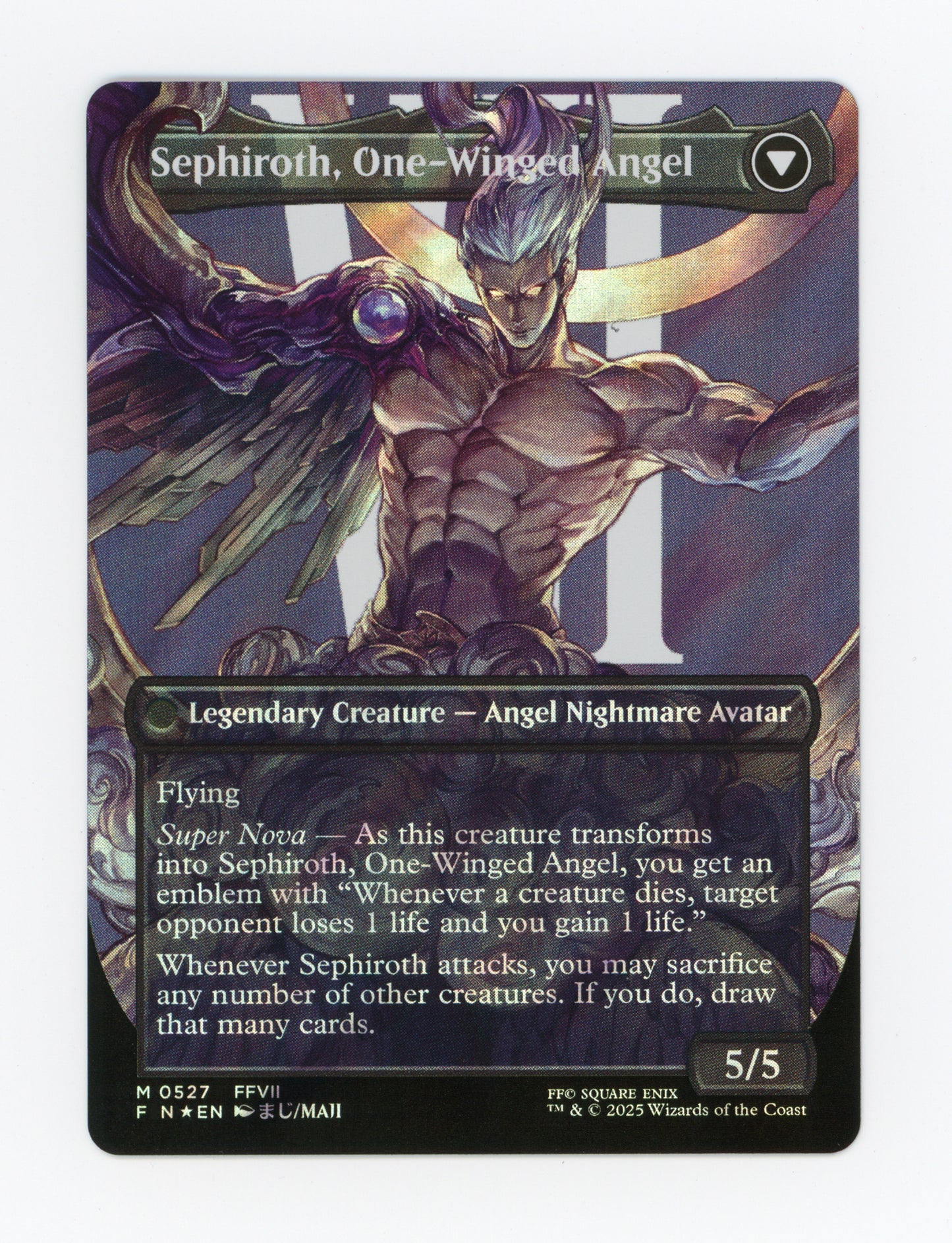 Sephiroth, Fabled SOLDIER // Sephiroth, One-Winged Angel — Borderless|Character|Surge Foil — ID 19713