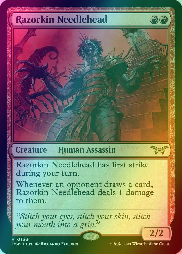 Razorkin Needlehead [153] [Duskmourn: House of Horror] [Foil]