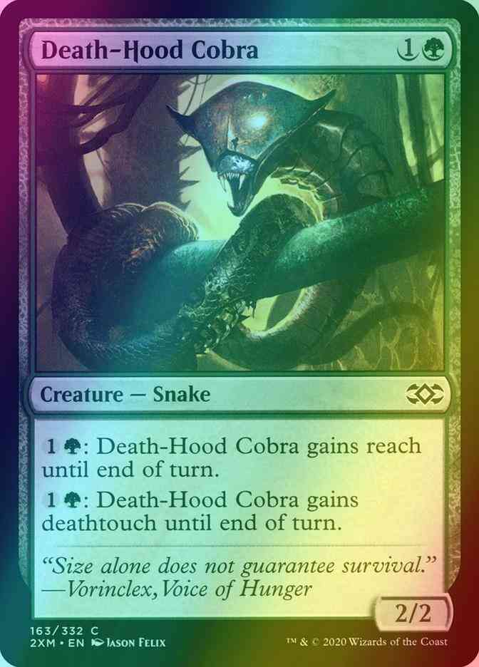 Death-Hood Cobra [163] [Double Masters] [Foil]