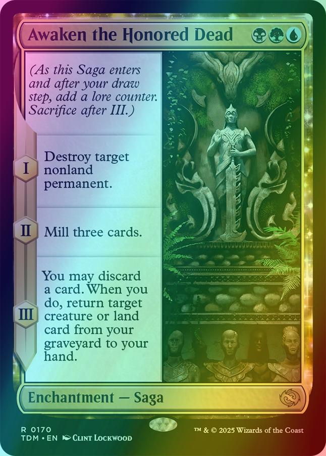 Awaken the Honored Dead [170] [Tarkir: Dragonstorm] [Foil]