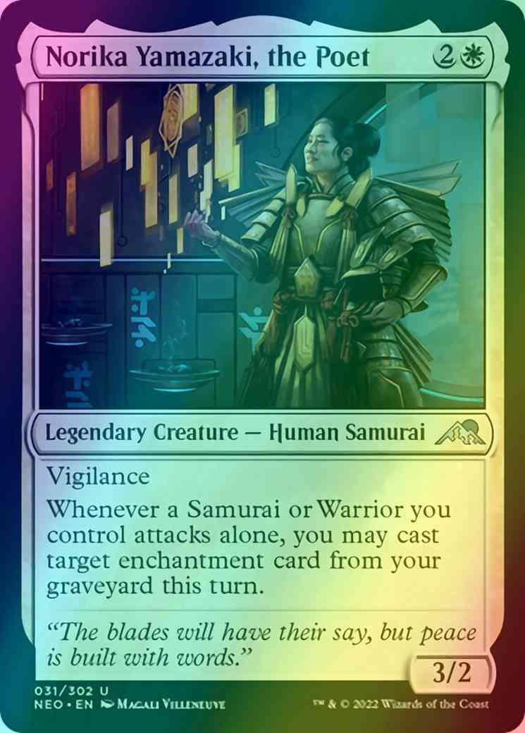 Norika Yamazaki, the Poet [31] [Kamigawa: Neon Dynasty] [Foil]