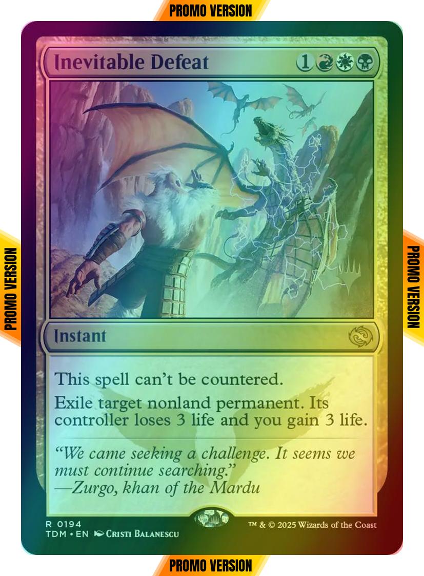 Inevitable Defeat [194p] [Promo Pack] [Tarkir: Dragonstorm: Promos] [Foil]