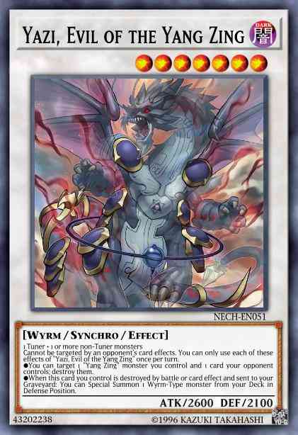 Yazi, Evil of the Yang Zing - NECH-EN051 - Secret Rare - 1st Edition